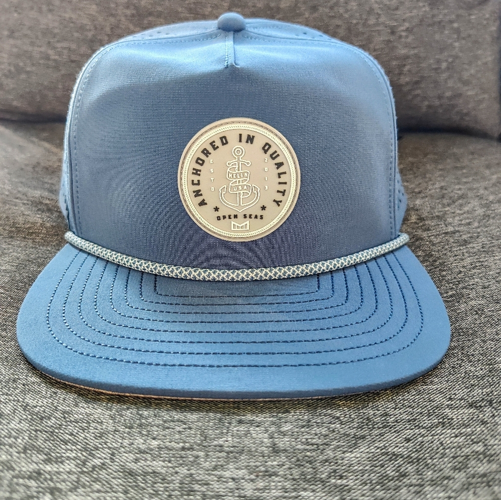 Men's Melin flat brim cap. Coronado Anchored Hydro.